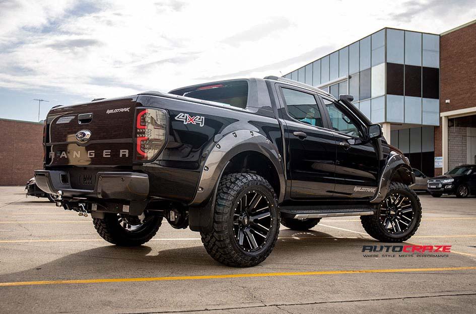FORD RANGER MO978 RAZOR BLACK SATIN MACHINED